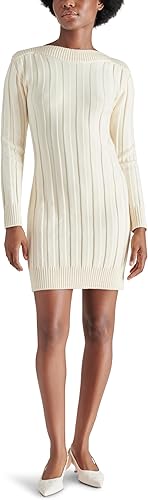 Steve Madden Apparel Robe pull Suzie pour femme, ivoire, Taille S