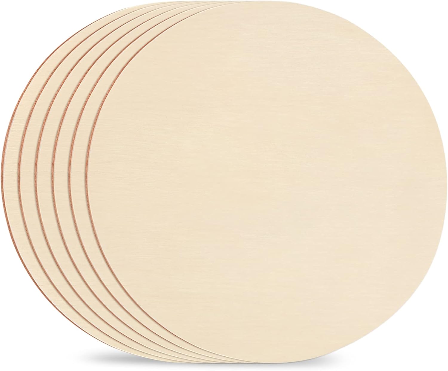 Coopay 12 Inch Wooden Circles, Unfinished Round Wood Slices Natural Wooden Cutouts for Door Hanger, Painting, Wedding, Home Decoration DIY Wood Craft Supplies, 12 Pieces