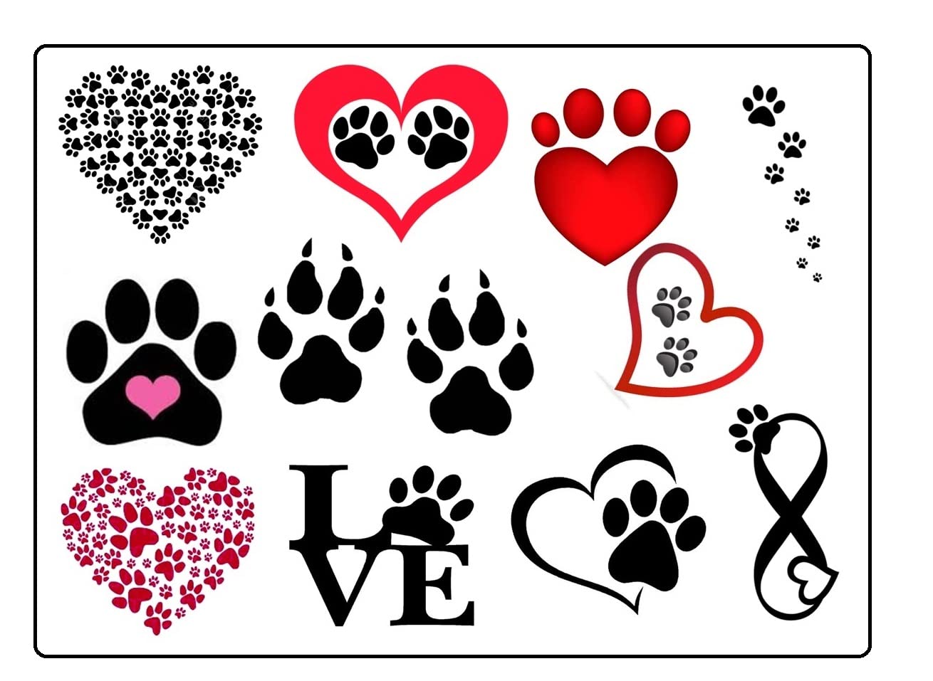 Kaz Creations Shih Tzu Shihtzu Dog Temporary Tattoos Paw2 Shih Tzu Shihtzu Collection (Shih Tzu Shihtzu Dog Temporary Tattoos Paw2)