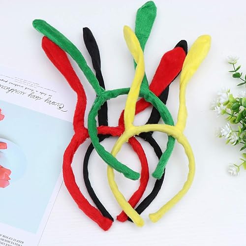 Miniatura 6 de Diadema de antena de tentáculo de abeja de animales, banda flexible para el pelo, 4 piezas