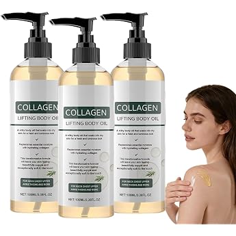 Collagen Lifting Body Oil 2026 Firming Body Oil Moisturising Body Oil for Women Glow Firm Magic Body Oil Massage Oil to Improve Skin Elasticity Reduces Fine Lines 3 Pieces
