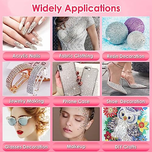 Image of 4Pcs 25mL B7000 Glue Clear with Precision Tip, Rhinestones, Bedazzling Tool | Strong Adhesive Jewelry Bead Gem Glue with Dotting Pen Tool for Jewelry Making Repair Fabric Clothes Shoes Crafts Nail Art