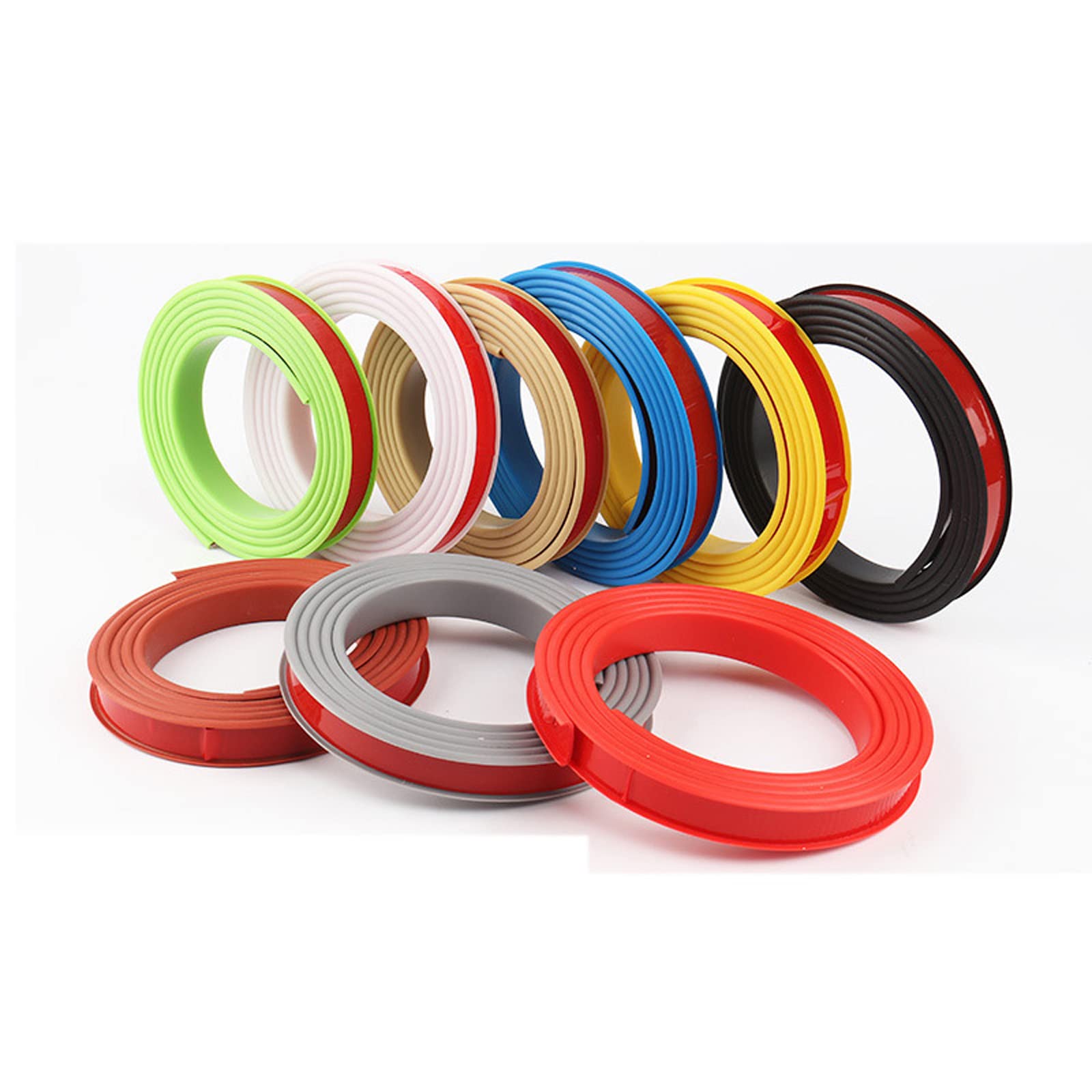 Lkyjd Green 6M Self Adhesive Furniture Edging Tape, U-Shaped Soft Tpe Edge Trim Sealing Strip, Kitchen Worktop Edging Strip, Anti Collision For Diy Cabinet Wardrobe Table（-18Mm）