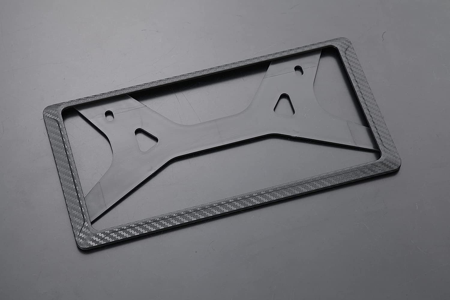 Amazon | 汎用 ABS樹脂製 立体カーボン調 ライセンスフレーム