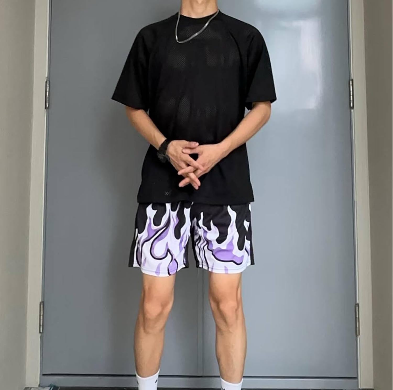 Mens Basketball Athletic Shorts Casual Streetwear Graphic Short Pants - Image 2