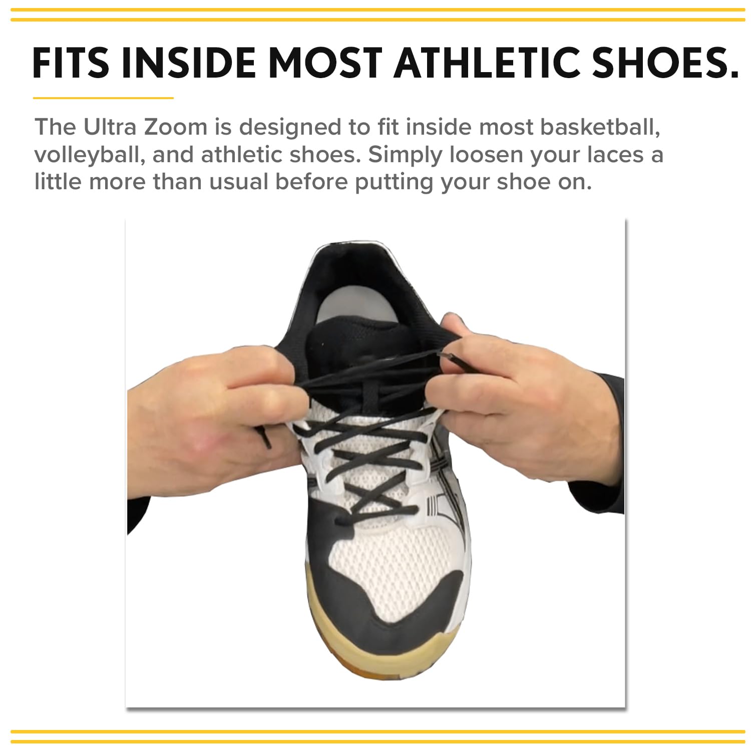 Ultra Zoom Ankle Brace para prevención de lesiones en el tobillo y/o leve a moderada tobillo inestabilidad - Zoom BLK-S/M, Negro