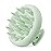 HEETA Scalp Massager Hair Growth, Scalp Scrubber with Soft Bristles, Integrated Silicone Design, Exfoliator for Dandruff Removal & Relaxation, Shampoo Brush Fit Wet/Dry Hair Use, Dark Green