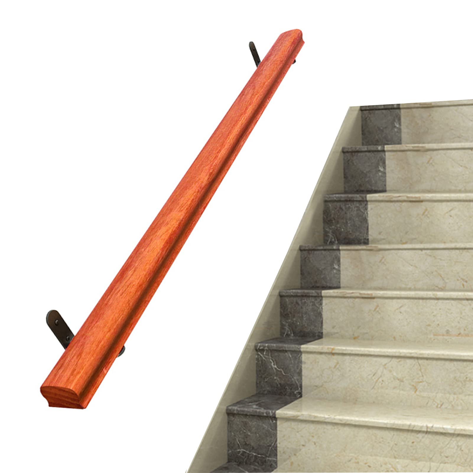 Rampe d'escalier en bois pour éviter les chutes dans la maison et le jardin