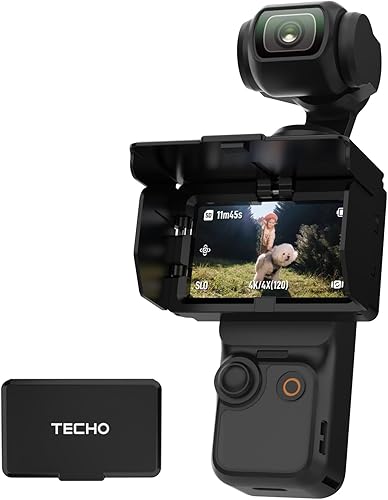 Funda de pantalla plegable para DJI Osmo Pocket 3 accesorios, protector compacto antirreflejos para disparos al aire libre, cubierta de parasol para
