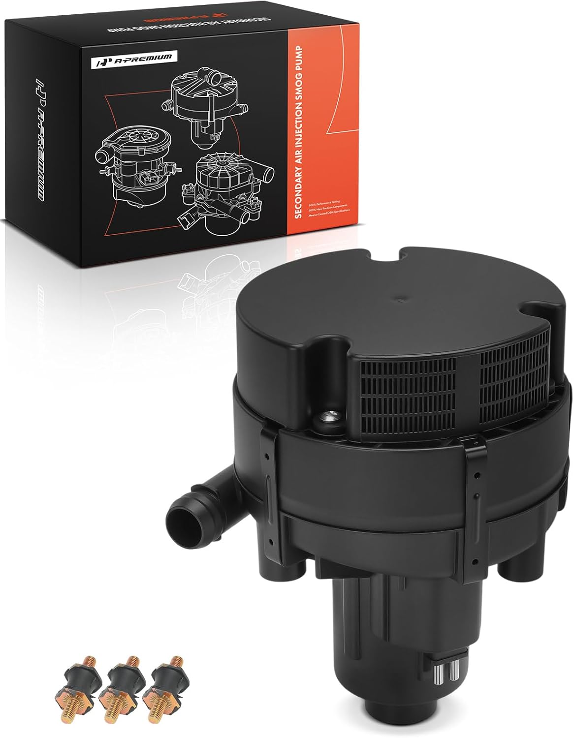 A-Premium Secondary Air Injection Smog Pump Compatible with Mercedes-Benz W204 Series C63 AMG 2008-2015, W212 Series E63 AMG 2010-2011, 6.3L