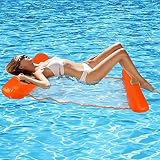 Relajante y disfrutando de la toma del sol: Relajarse cada msculo en su cuerpo con la hamaca flotante, el reposacabezas y el reposapis flotante estn posicionados para apoyar a los nadadores durante horas de relajacin en la piscina, disfrute cada momento en sus vacaciones.