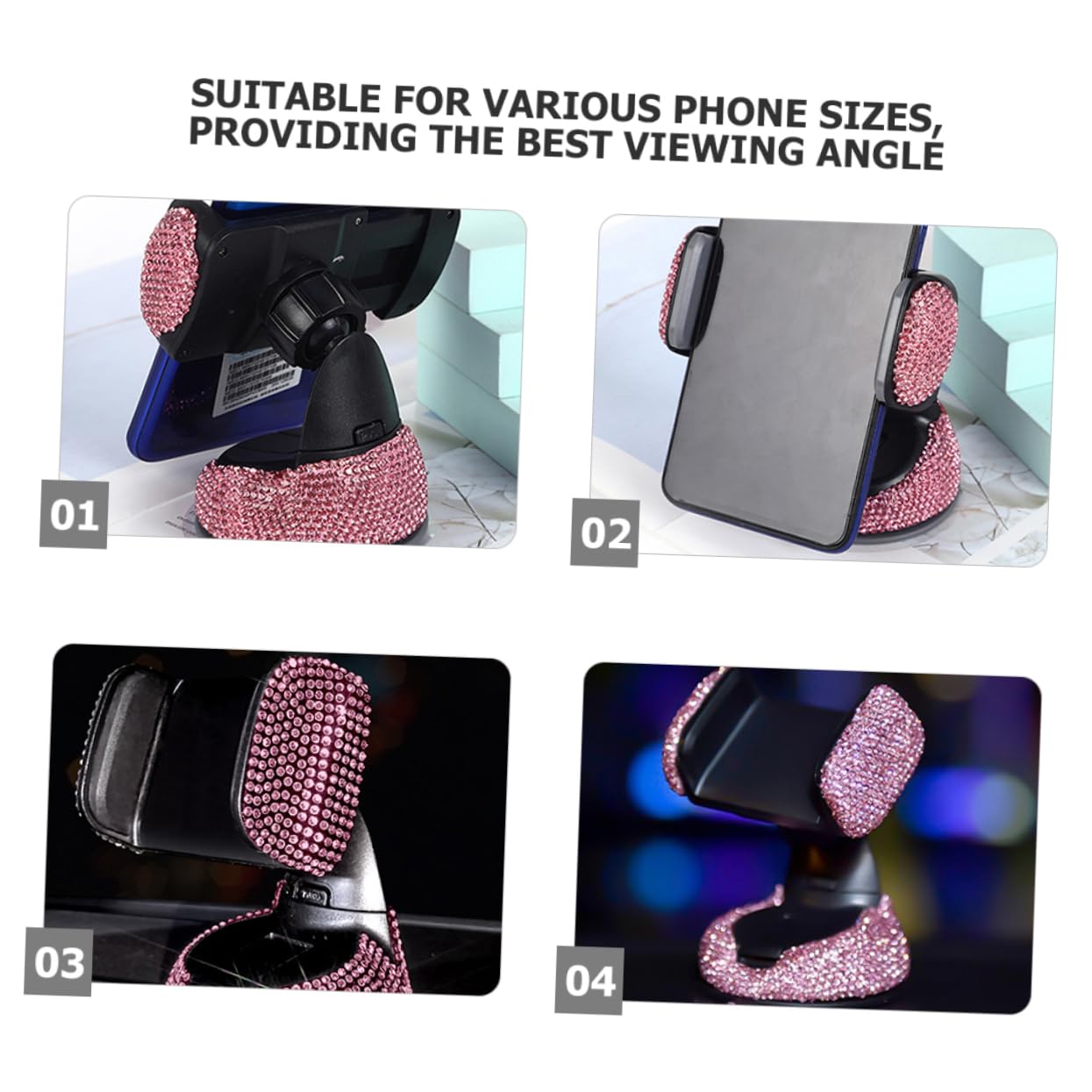 MAGICLULU 2 Pezzi Cellulare da Auto Porta Telefono per Design Innovativo e Antiscivolo Compatibile con Maggior Dei Auto e Smartphone