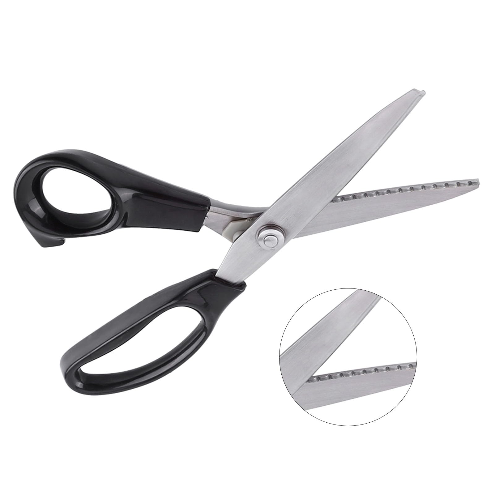 Ejoyous Ciseaux Cranteurs 23 Cm, Lames en Acier Inoxydable, Bords (5
