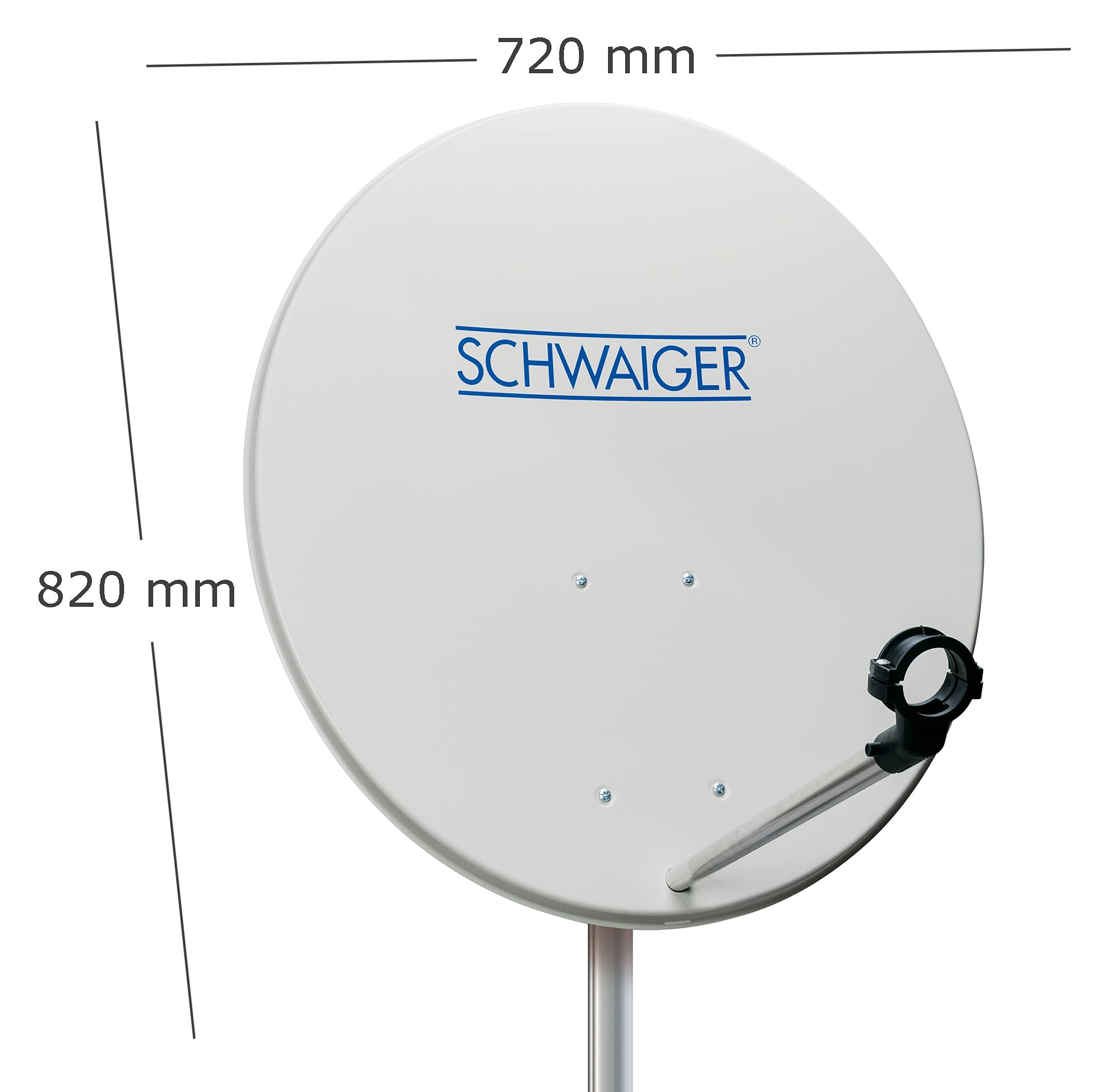 Schwaiger SPI992011 - Antena parabólica (80 cm), blanco