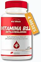 Vitamina B12 Metilcobalamina 120 Comprimidos Mastigáveis 1000mg [4 MESES DE DURAÇÃO]