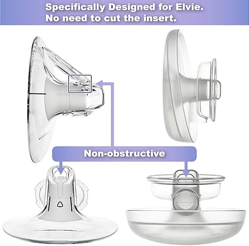 Miniatura 7 de Nenesupply Insertos de brida de 0.827 in de 2 generación compatibles con brida de 0.945 in de Elvie OG Elvie Stride Spectra Momcozy Willow Reduce
