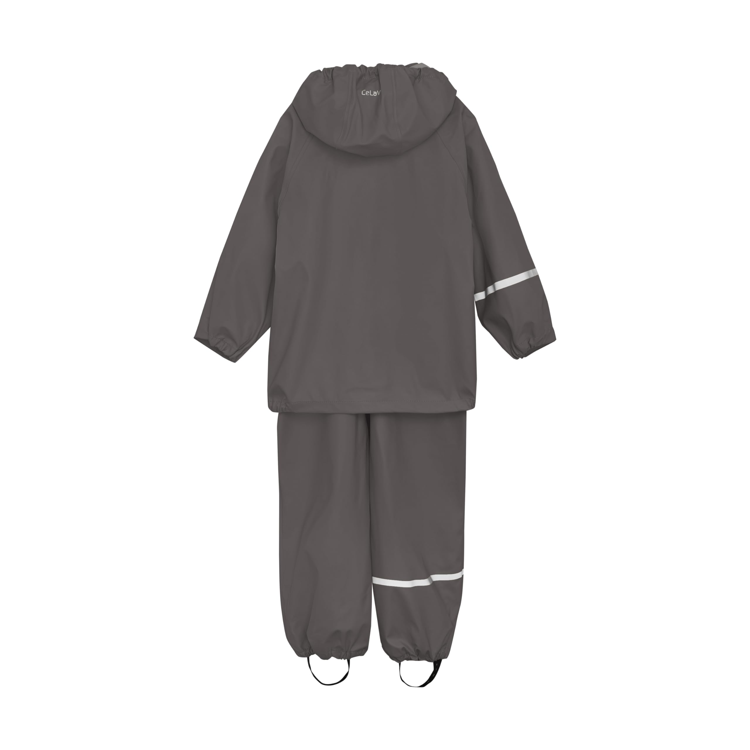 CeLaVi Ensemble de Pluie 100 % Imperméable pour Enfants – Veste de Pluie et Pantalon de Pluie en PU, Vêtement de Pluie d'Extérieur Coupe-Vent pour Garçons et Filles