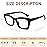 REAVEE Oprah Style Reading Glasses for Women Blue Light Blocking Computer Fashion Readers with Spring Hinge and Glasses Pouch +1.75