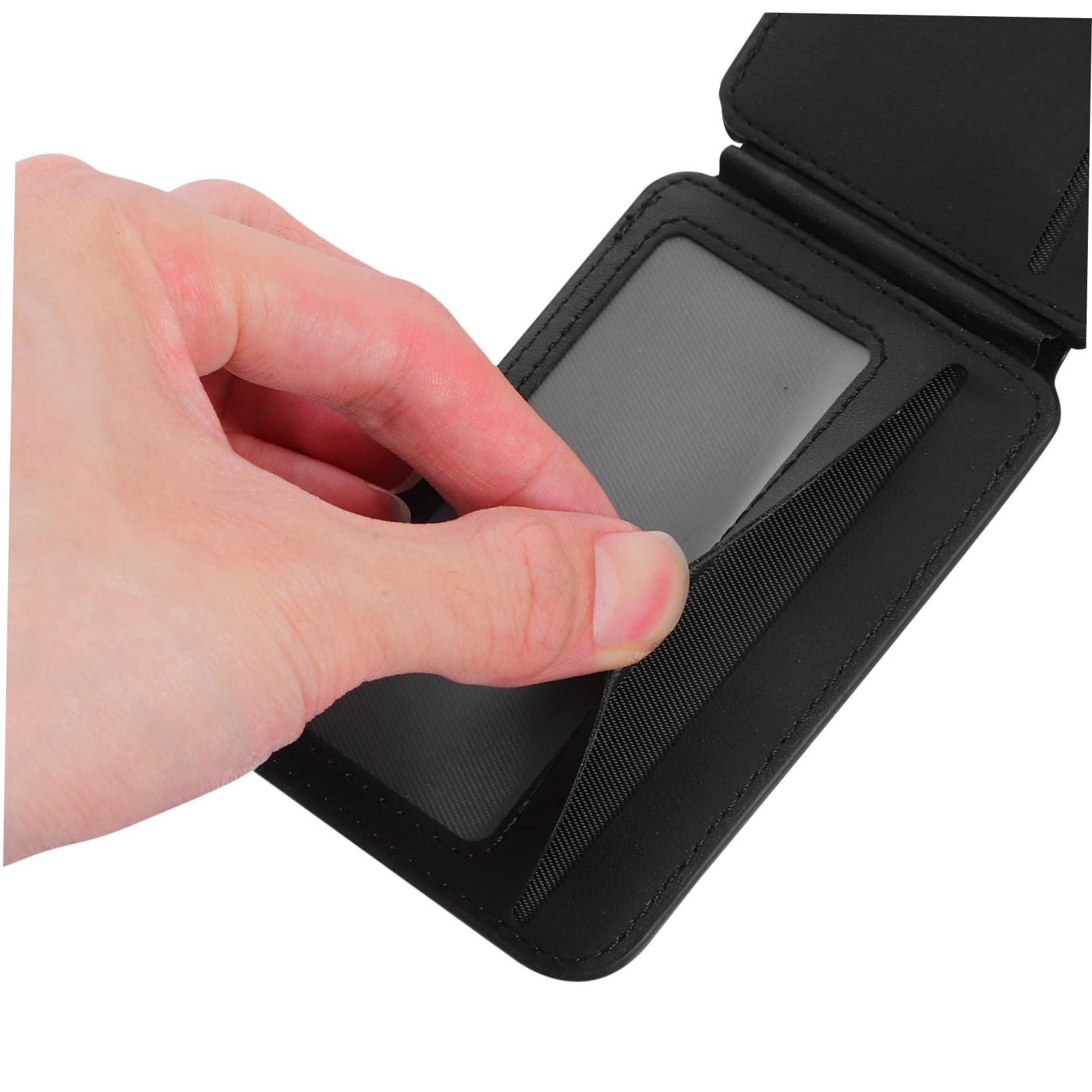 Porta Carte di Credito Magnetico per Telefono Supporto Pieghevole per Carte Custodia Sottile per Documenti Organizzatore Portatile per Telefono