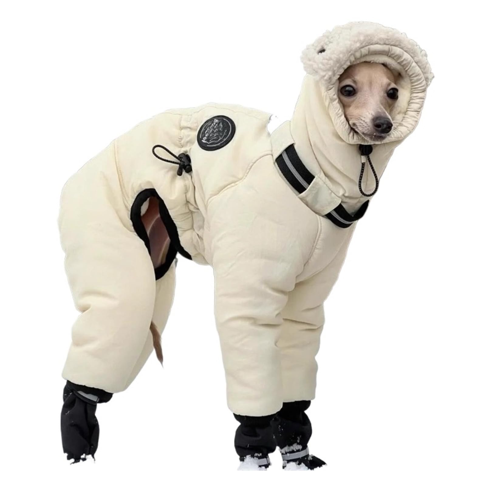 Zimowe ubrania dla psów Ciepłe, wszechstronne bawełniane ubranka Greyhound Dobbin Alaska Duże zimne stroje zwierząt Kurtki szczeniąt(2XL 14-17kg)