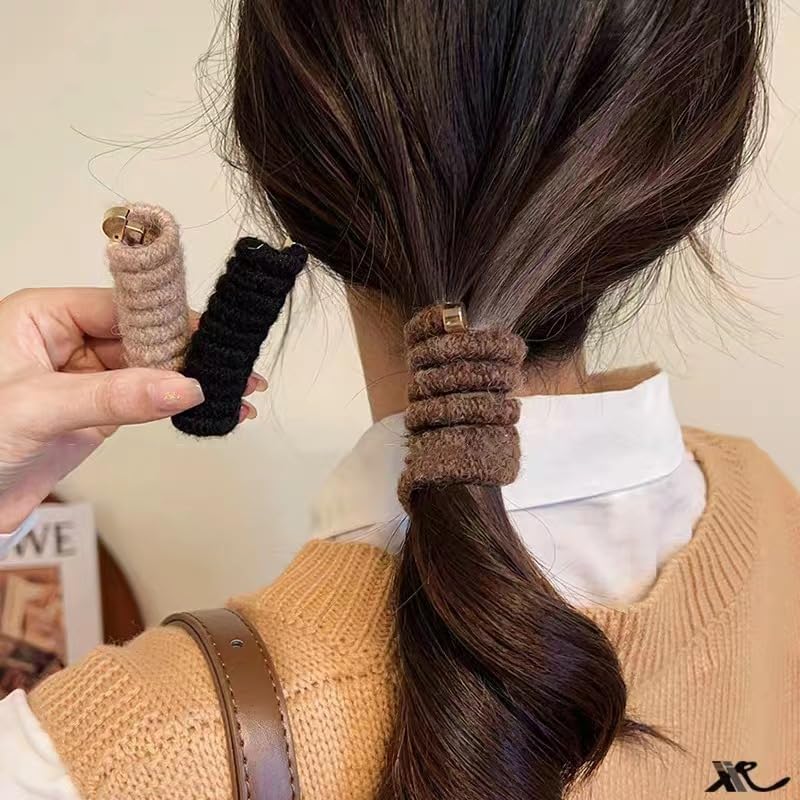 Miniatura 6 de Bandas de pelo coloridas para teléfono para niños, bandas de pelo trenzadas con flores para el cabello, lazos para el cabello en espiral con lazo,