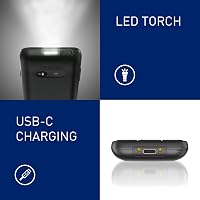 Telefon mobil pentru seniori Panasonic KX-TU260EXB 4G, IP44, USB-C, ecran 2,4" - negru 8