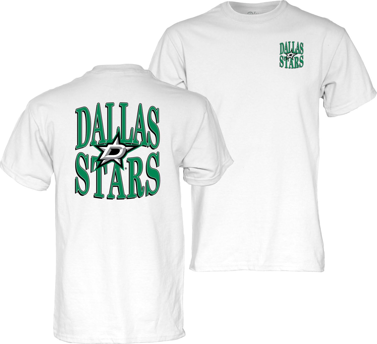 Blue 84 NHL Officially Licensed T-Shirt Front/Back White