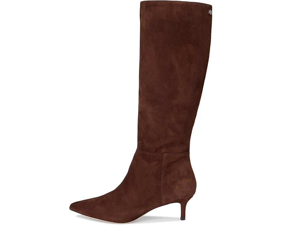 Lauren Ralph Lauren McKay Suede Tall Boots Heel - Left View