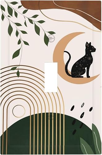 Miniatura 73 de Cubierta de Interruptor de Luz de Palanca de 1 Gang con Estampado de Bosque de Pinos Rústico Campestre, Cabaña Lodge Granero Bosque Forestal de