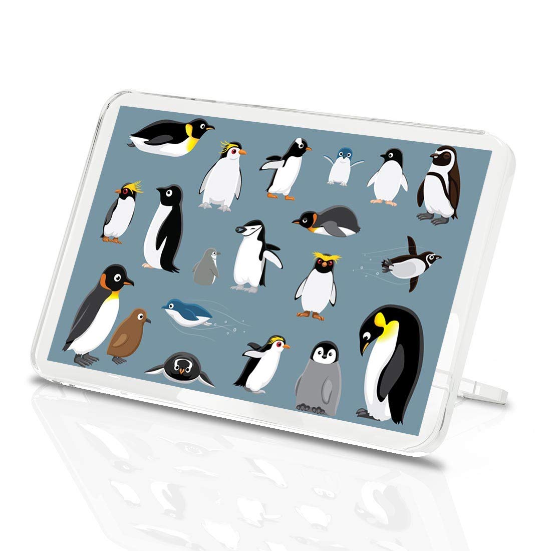 Destination Vinyl ltd Classic Magnet With Stand - Cartoon Penguin Mixture Kids Pattern #44533