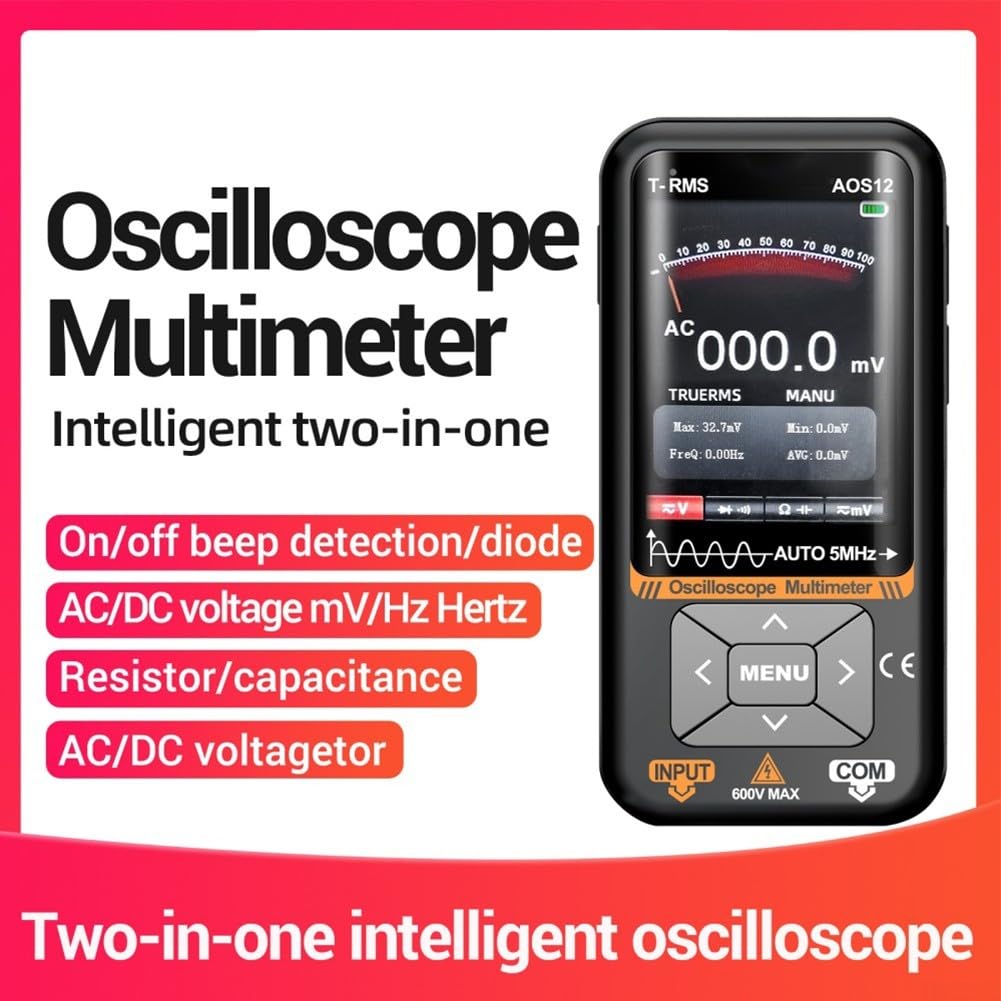 Osciloscopio Digital 2 en 1 Multímetro 50MHz Pantalla Color