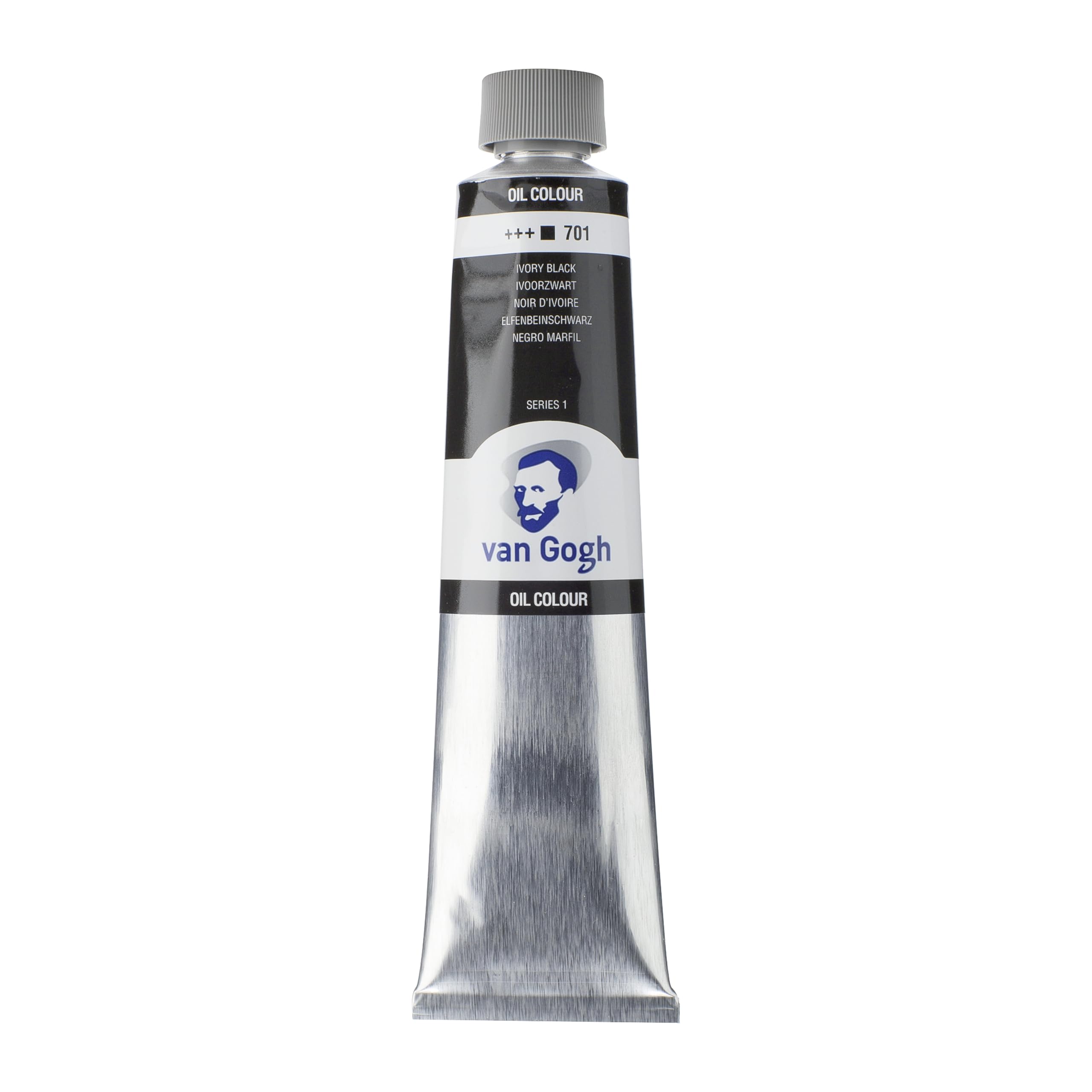 Van Gogh Oil Colour Paint, 200ml Tube, Ivory Black 701