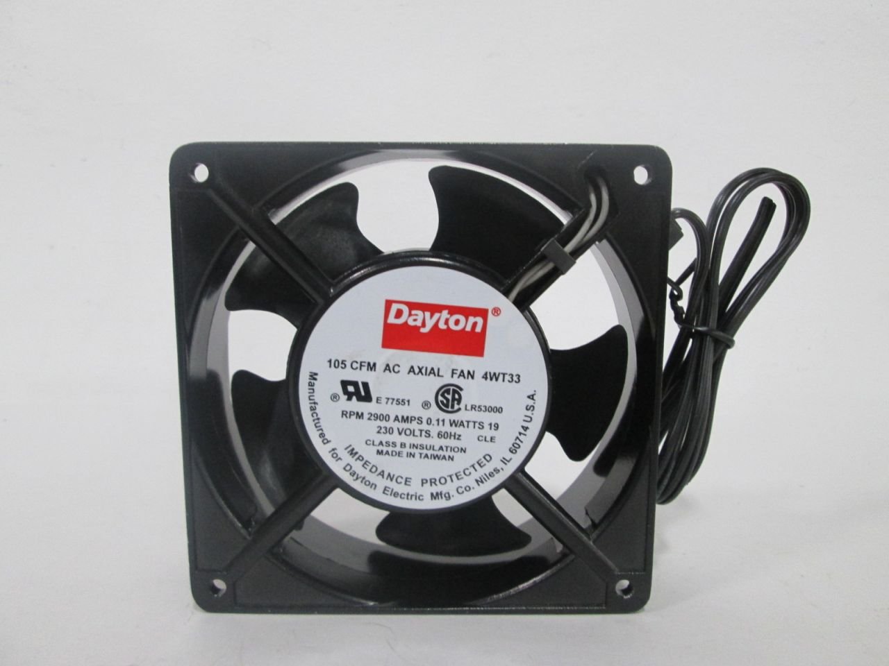 NEW DAYTON 4WT33 105CFM AC AXIAL FAN 230V-AC 4-3/4 IN COOLING D289493