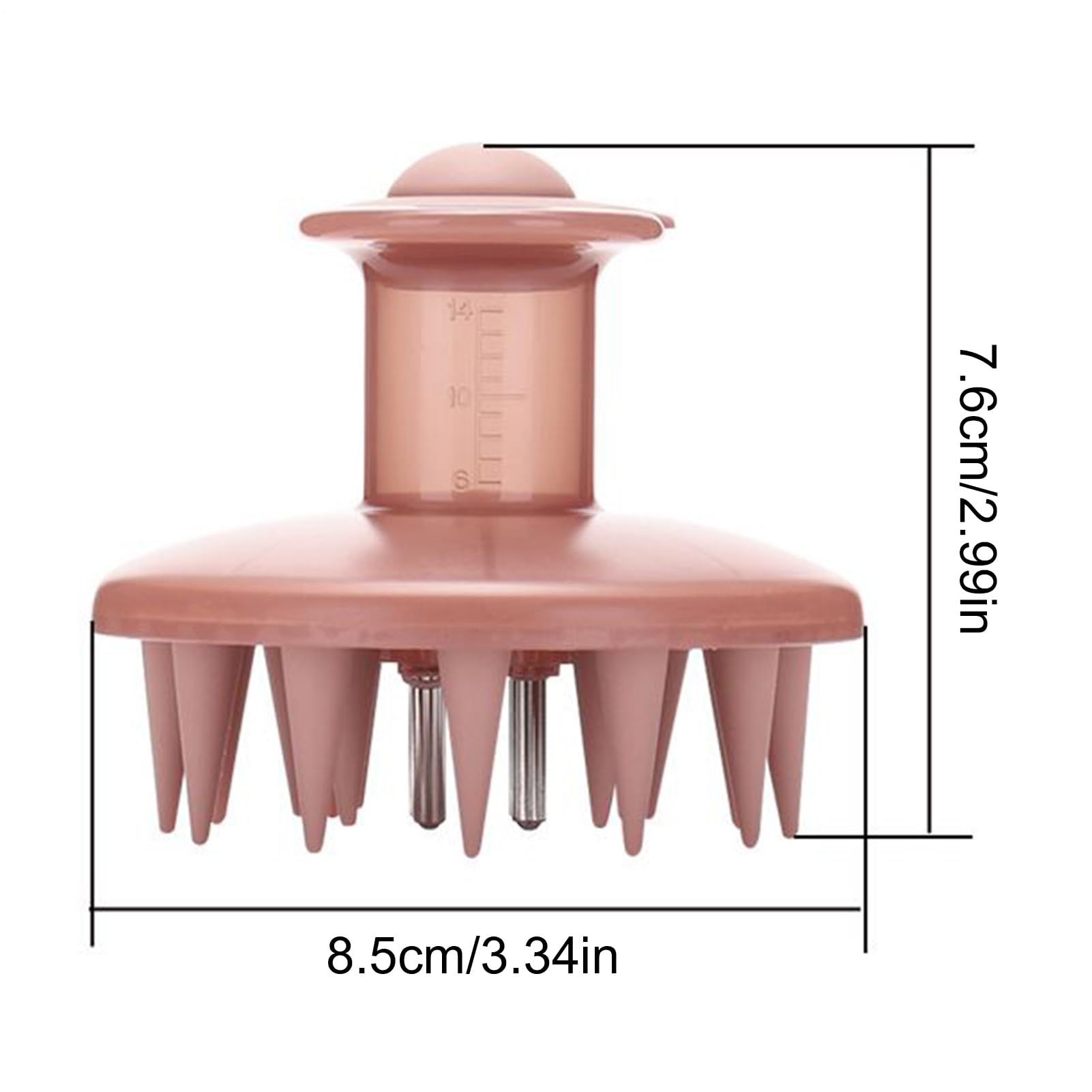 Applicatore Del Cuoio Capelluto - 8.5x8.5x7.6 Cm Pennello Massage Capelli - Attacco Di Massaggio Fluido Medico Con Spazzola Bottiglia | Distributore Per La Cura Delle Radici E La Crescita Dei Capelli