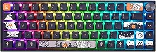 سكايلونغ GK68 دارك فيري تيل - مفتاح جاتيرون بصري احمر قابل للتبديل السريع - مع كيبورد باضاءة خلفية RGB قابلة للبرمجة مقبض دوار واحد - ويندوز - ماك الالعاب USB