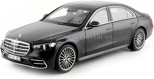 Norev 2021 Mercedes-Benz S-Class AMG-Line Dark Blue Metallic 1/18 Diecast Model Car by Norev 183800