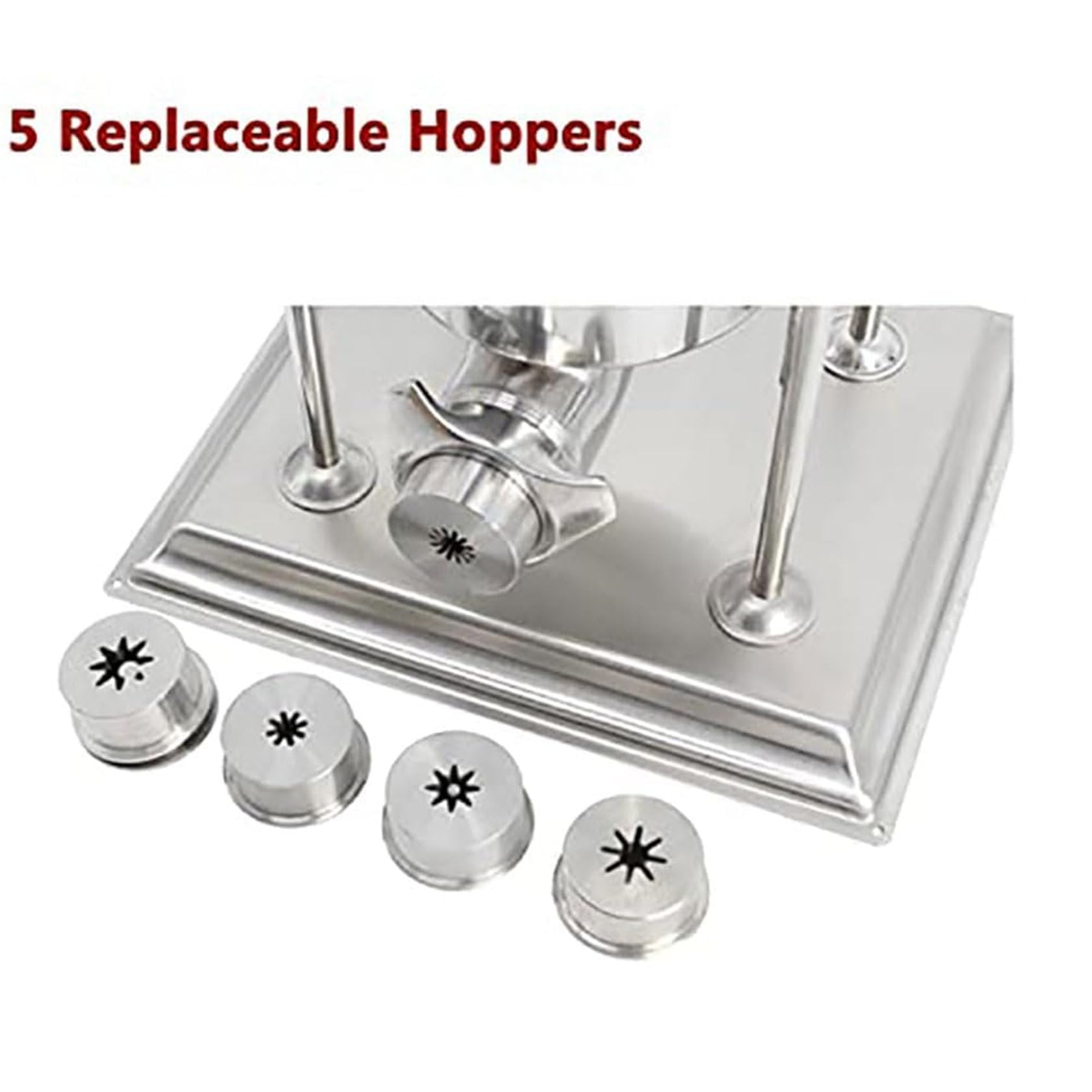 SICWEDIM Commercial Churro Maker, 15l Churro Maker Machine Commercial, Stainless Steel Vertical Spanish Churro Maker Machines