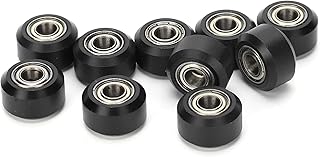 Polia intermediária com rolamento, polia intermediária MR105 10 unidades para acessórios de impressora 3D para acessórios de impressora para kit pequeno de roda intermediária para