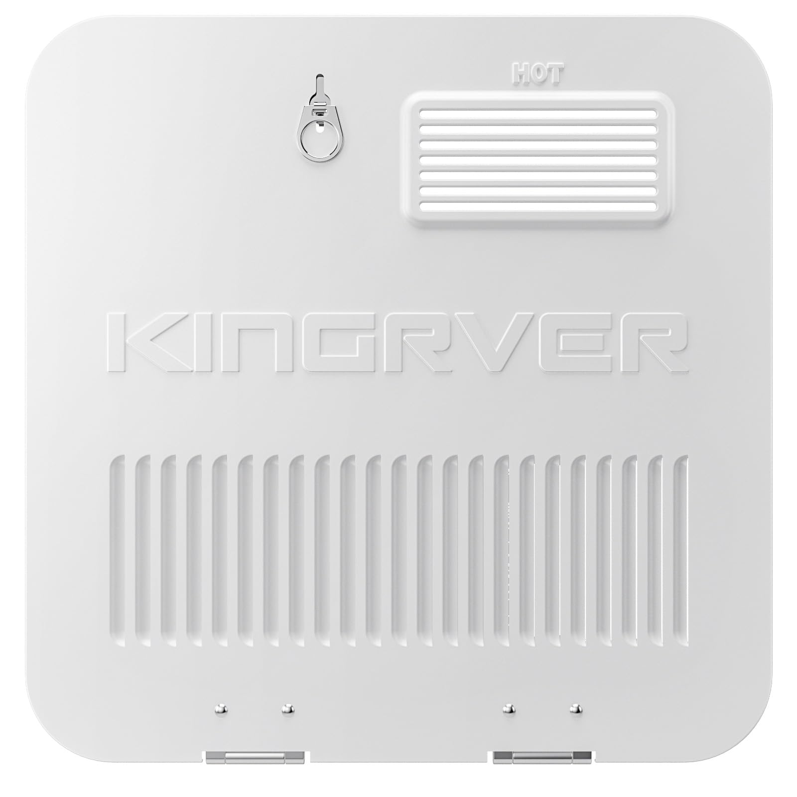 KINGRVER 6 Gallon RV Tank Water Heater Door, 15"x 15", White