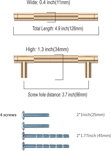 Miniatura 2 de Paquete de 10 manijas de gabinete de cocina de 3.75 pulgadas (3.780 in), tiradores de gabinete de cocina, tiradores de cajón para armario, armario