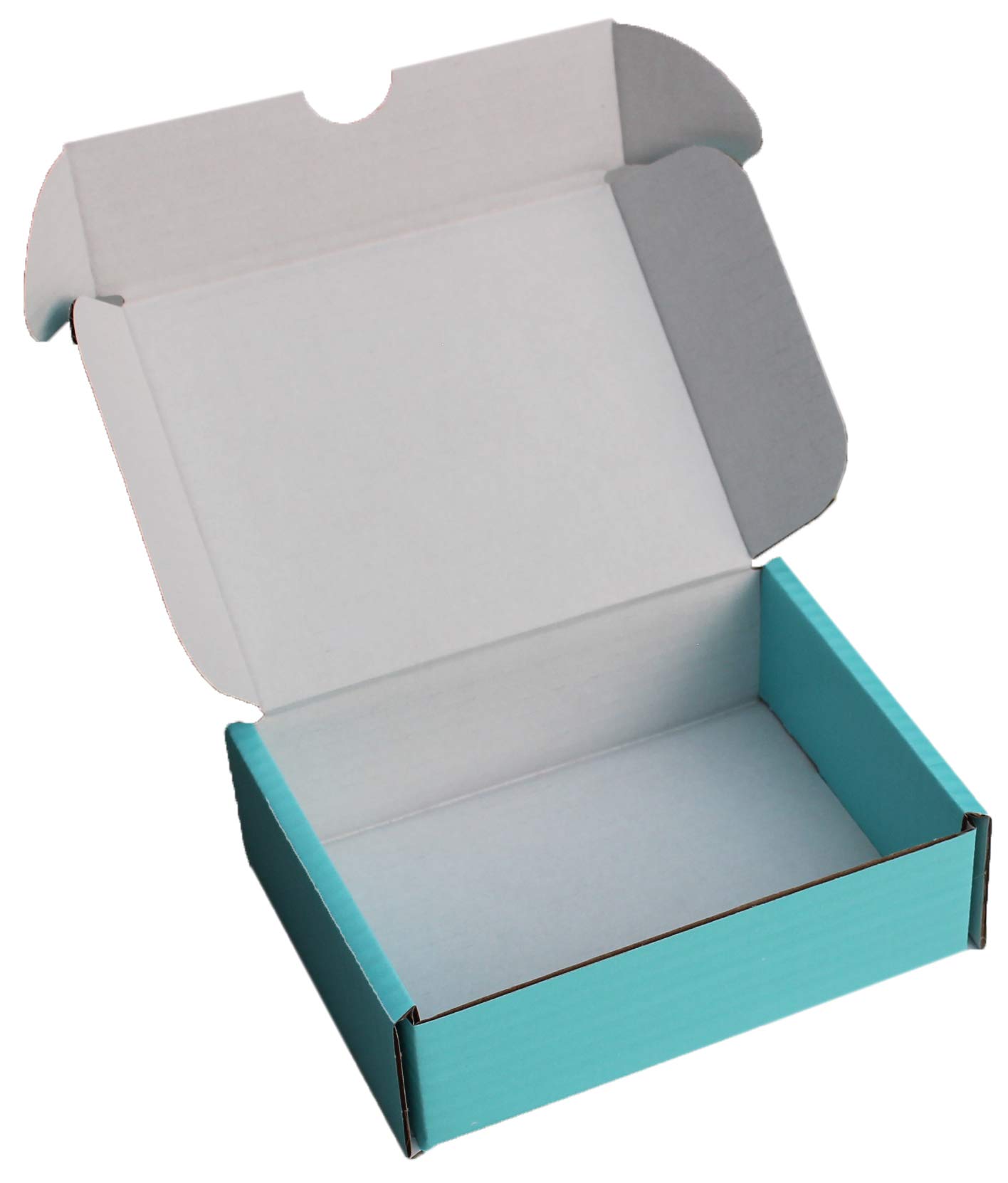 PINK BLACK BLUE RED WHITE BROWN CARDBOARD SMALL PARCEL BOXES SHIPPING MAILING GIFT STORAGE (7" x 5.5" x 2", LIGHT BLUE, 20) — image 1