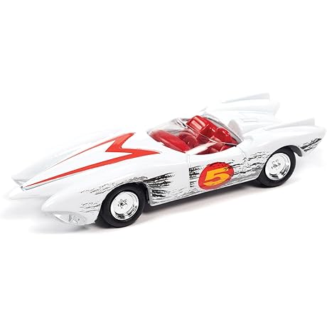 Johnny Lightning Speed Racer: 1/64 Scale Race Damaged Mach V