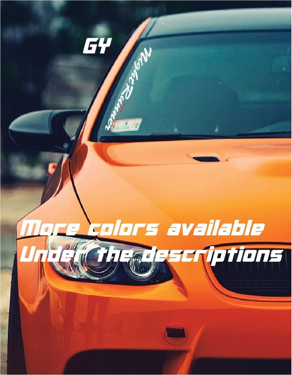 Gy Vinyl Arts,Night Runner,Low Stance,Windshield,Decal
