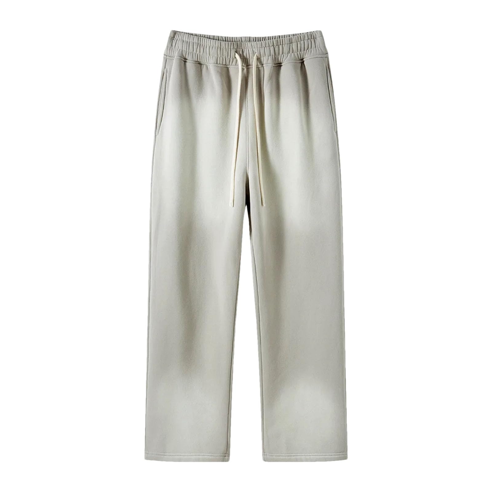Dcvmvmn Mens Dyeing Thick Fleece Sport Pants Men Drawstring Waist Sweatpant Unisex Warm Track Pant