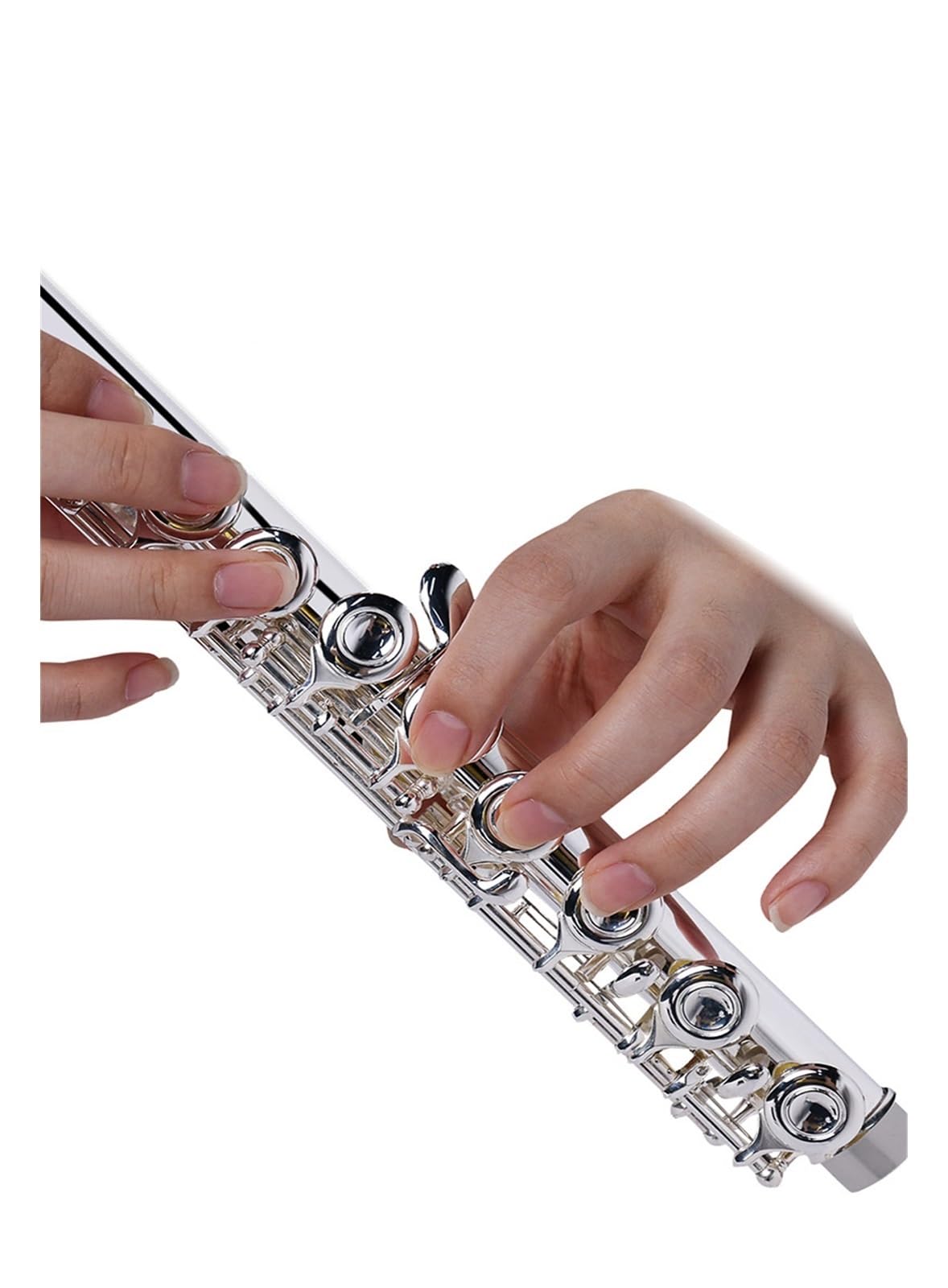 Flet poprzeczny Posrebrzany instrument fletowy dla początkujących profesjonalny 16-dołkowy strój C dla początkujących