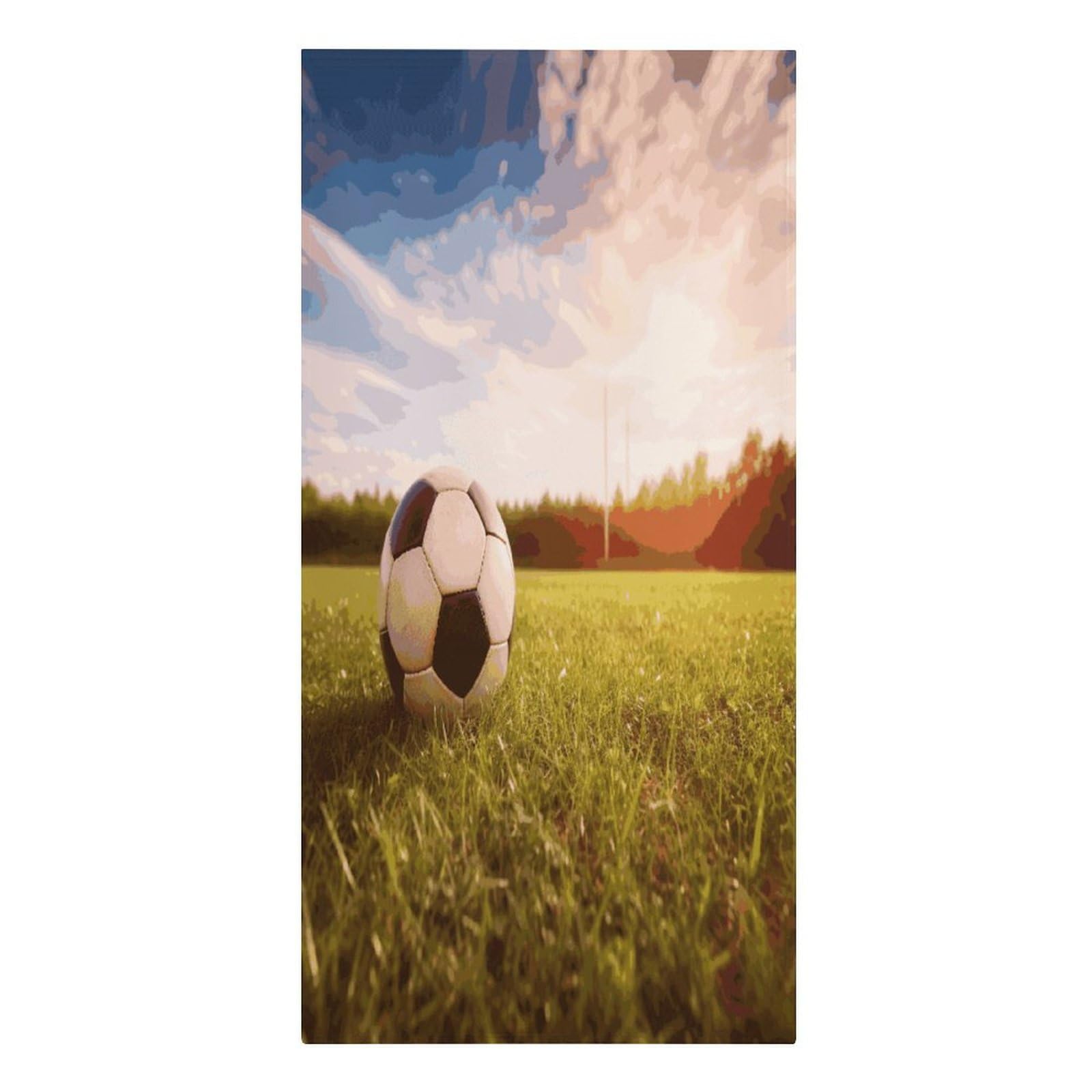 Adfgyerh Women's Style Soccer Ball On A Field Microfiber Sand Free Towels Large Quick-Dry. Beach Towel For Swimming Pool Camping Beach .Beach Accessories， They Are Essential Accessories For Adults, And Men, Vacation