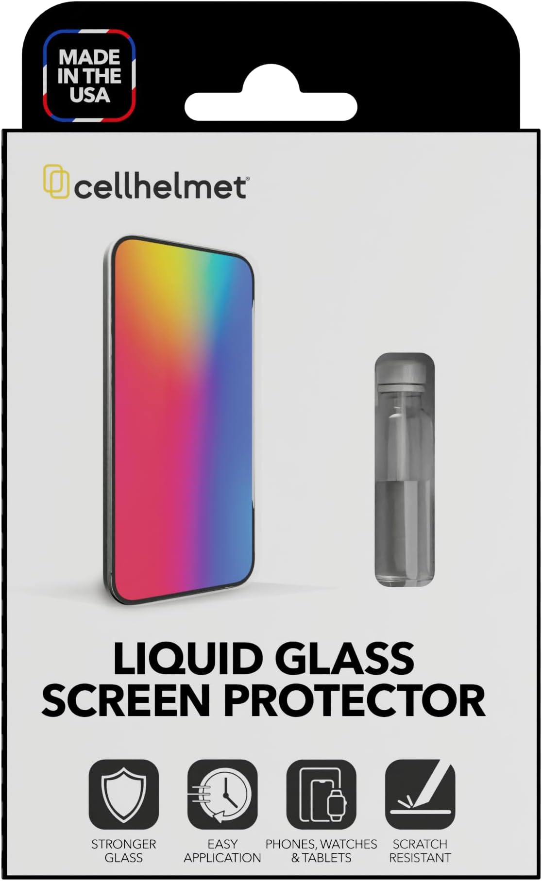 - cellhelmet Liquid Glass Wipe On Nano Screen Protector | Scratch and Shatter Protection | Universal Screen Protector for Phones and Smart Watches | Made in USA