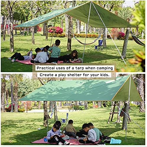 Top Lander Tent Tarp Poles Folding Adjustable Dual Size Tent Accessories for Headroom Canopy Porch Awning Sun Sails