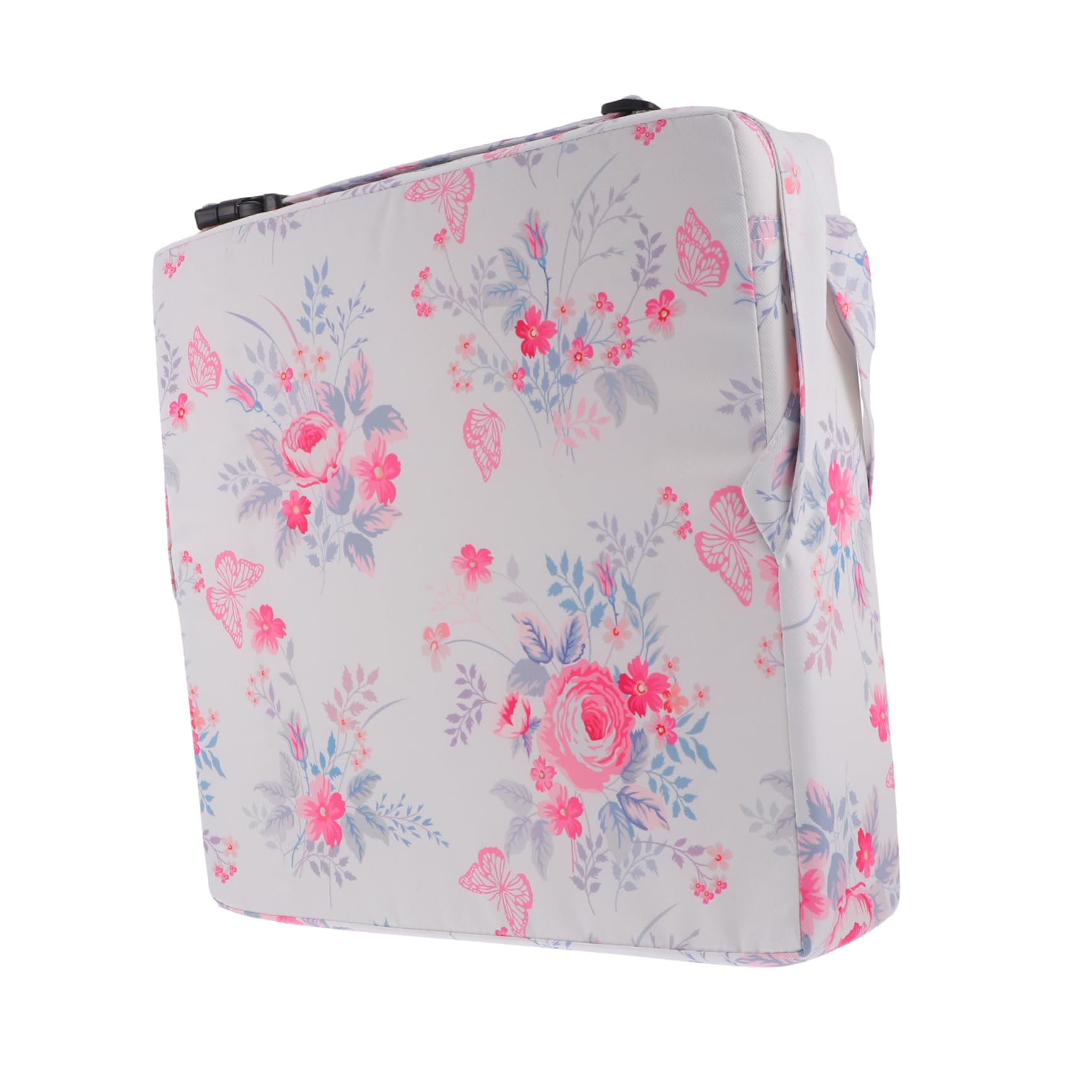 POPETPOP Cojín Elevador para Silla Infantil Diseño de Doble Correa, Material de Poliéster y Esponja, Lavable a Máquina, Ideal la Comida en Restaurantes