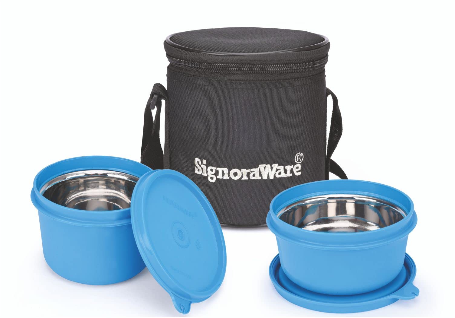 Signora Ware Stainless Steel Lunch Box Set - Red -8